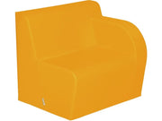 Basic Adult Left Armchair - Light Orange, 15.7"H