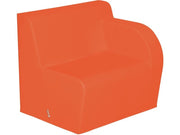 Basic Adult Left Armchair - Coral, 15.7"H