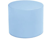Basic Round Pouffe - Light Blue, 15.7"H