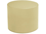 Basic Round Pouffe - Sand, 15.7"H