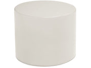 Basic Round Pouffe - Ivory, 15.7"H