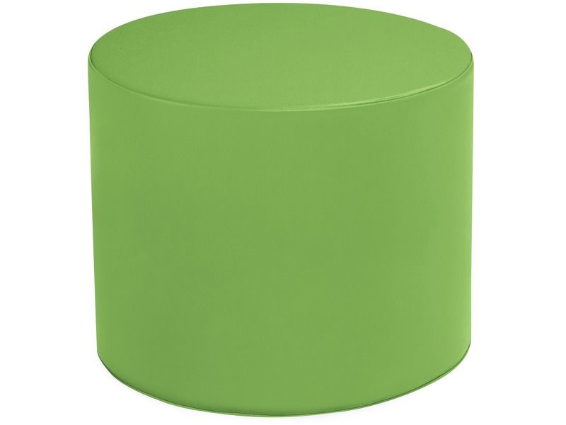 Basic Round Pouffe - Moss Green, 15.7"H