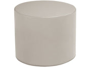 Basic Round Pouffe - Light Grey, 15.7"H