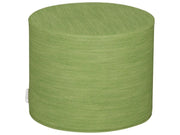 Basic Round Pouffe With Fabric Effect - Green, 15.7"H