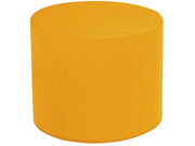 Basic Round Pouffe - Light Orange, 15.7"H
