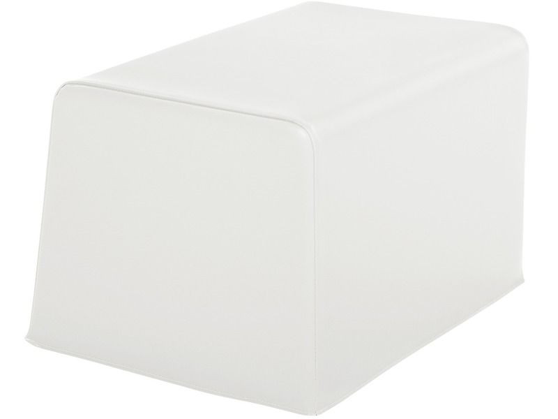 Basic Adult Square Pouffe - White, 15.7"H