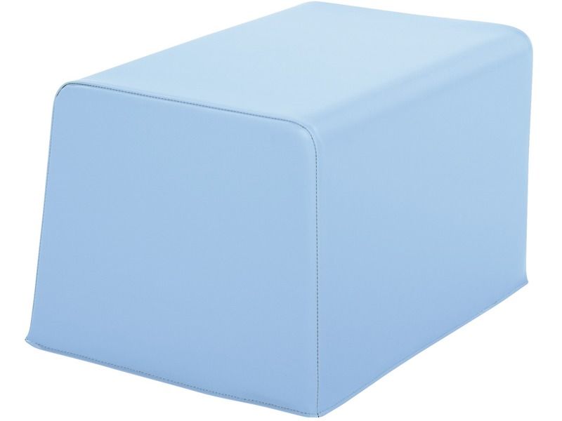 Basic Adult Square Pouffe - Light Blue, 15.7"H
