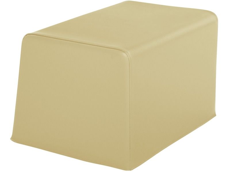 Basic Adult Square Pouffe - Sand, 15.7"H