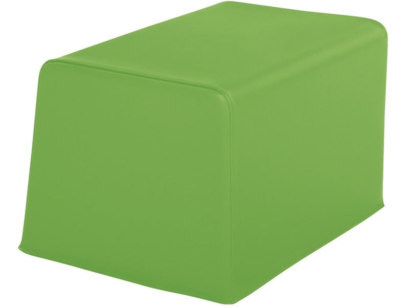 Basic Adult Square Pouffe - Moss Green, 15.7"H