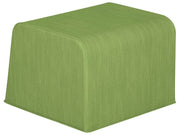 Basic Adult Square Pouffe With Fabric Effect - Green, 15.7"H