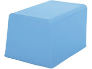 Basic Adult Square Pouffe - Blue, 15.7"H
