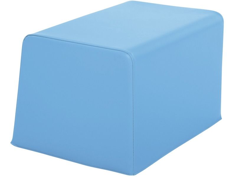 Basic Adult Square Pouffe - Blue, 15.7"H