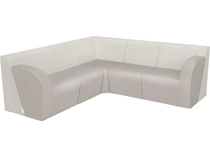Basic Corner Sofa - Light Grey/Ivory