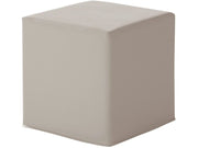 Cube Mini Pouffe - Light Grey/Ivory