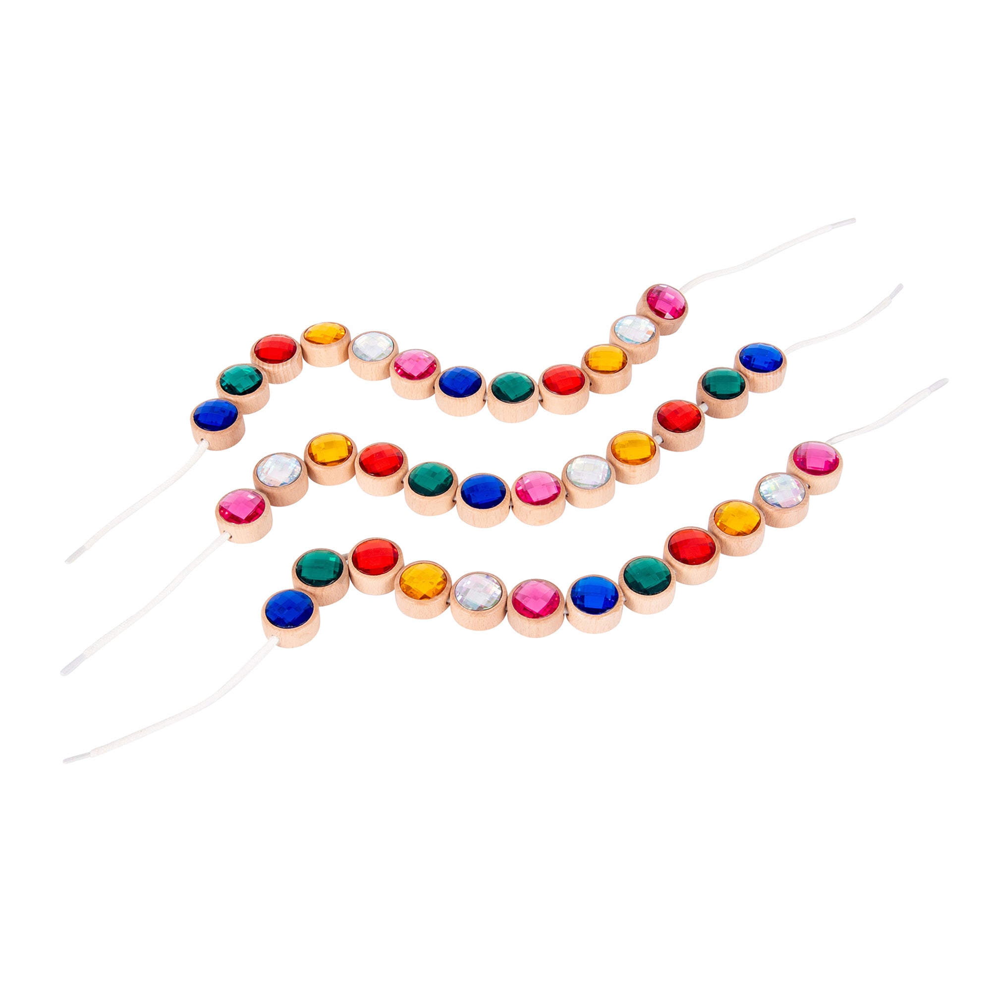 Wooden Lacing Jewels