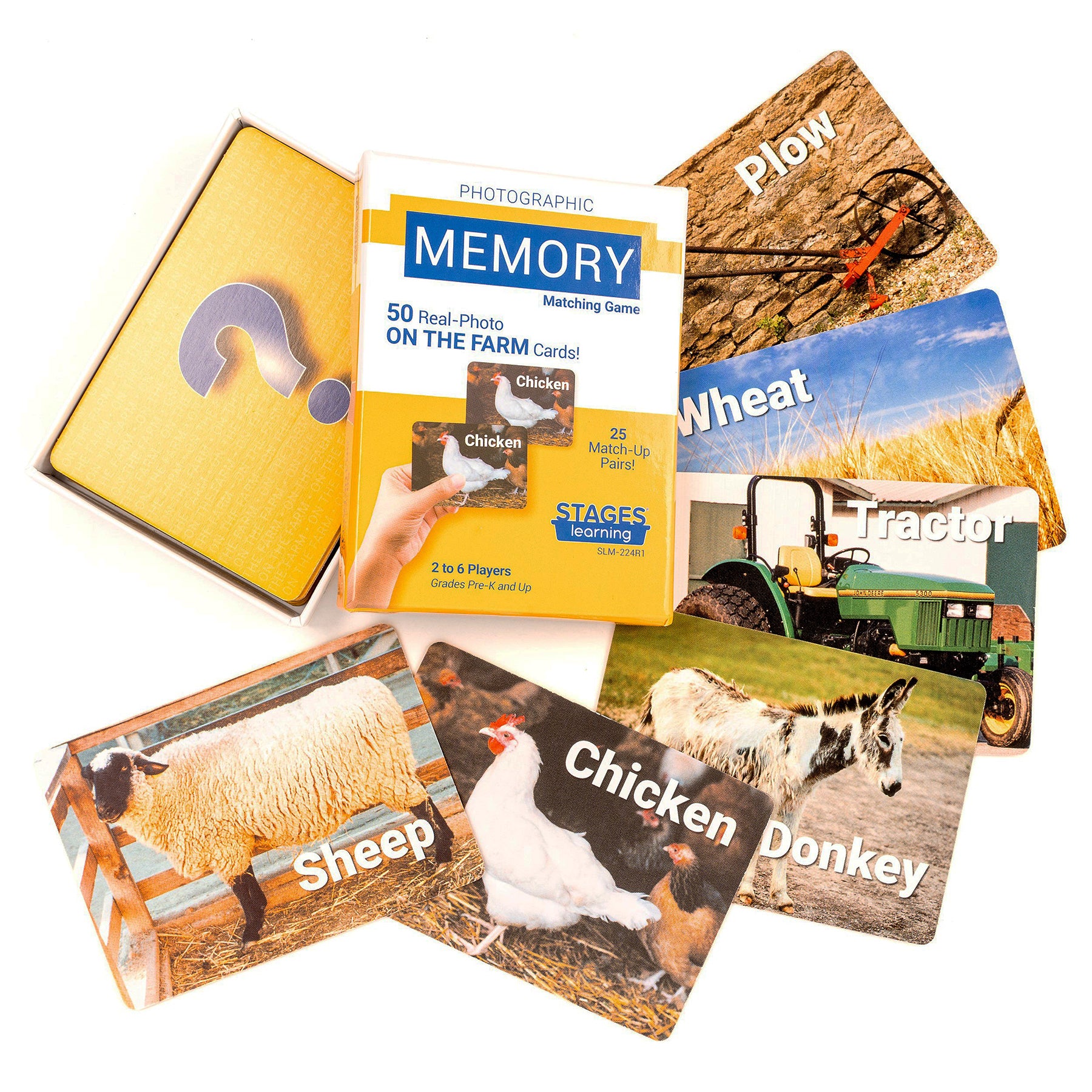 Photographic Memory Matching Game, On the Farm