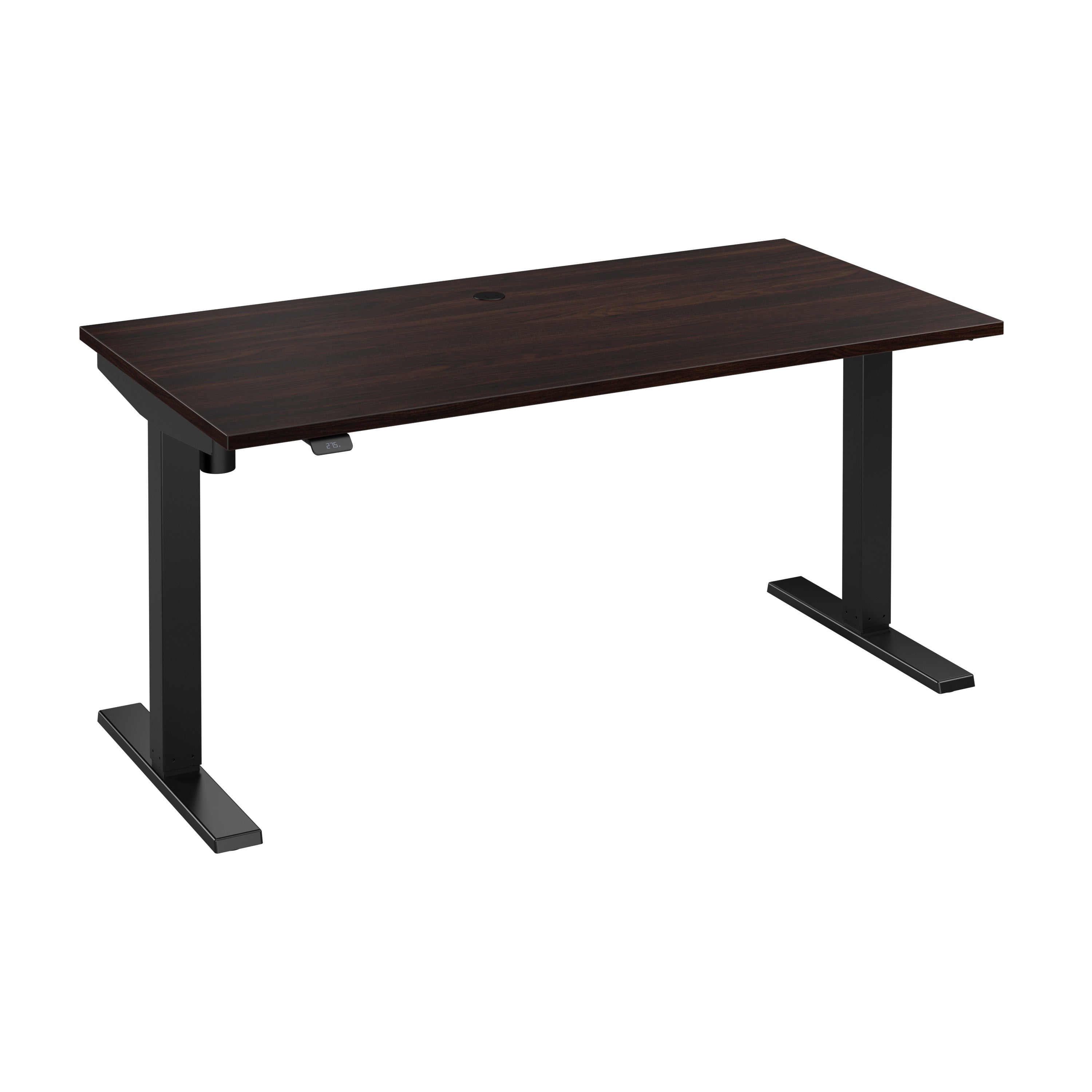 Bush Business Furniture Move 40 Series 60W x 30D Electric Height Adjustable Standing Desk in Black Walnut with Black Base - 59.45" Width x 29.37" Depth x 28.17" Height