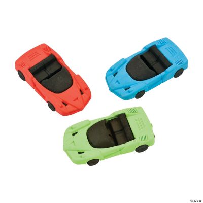 Race Car Erasers - 12 Pieces