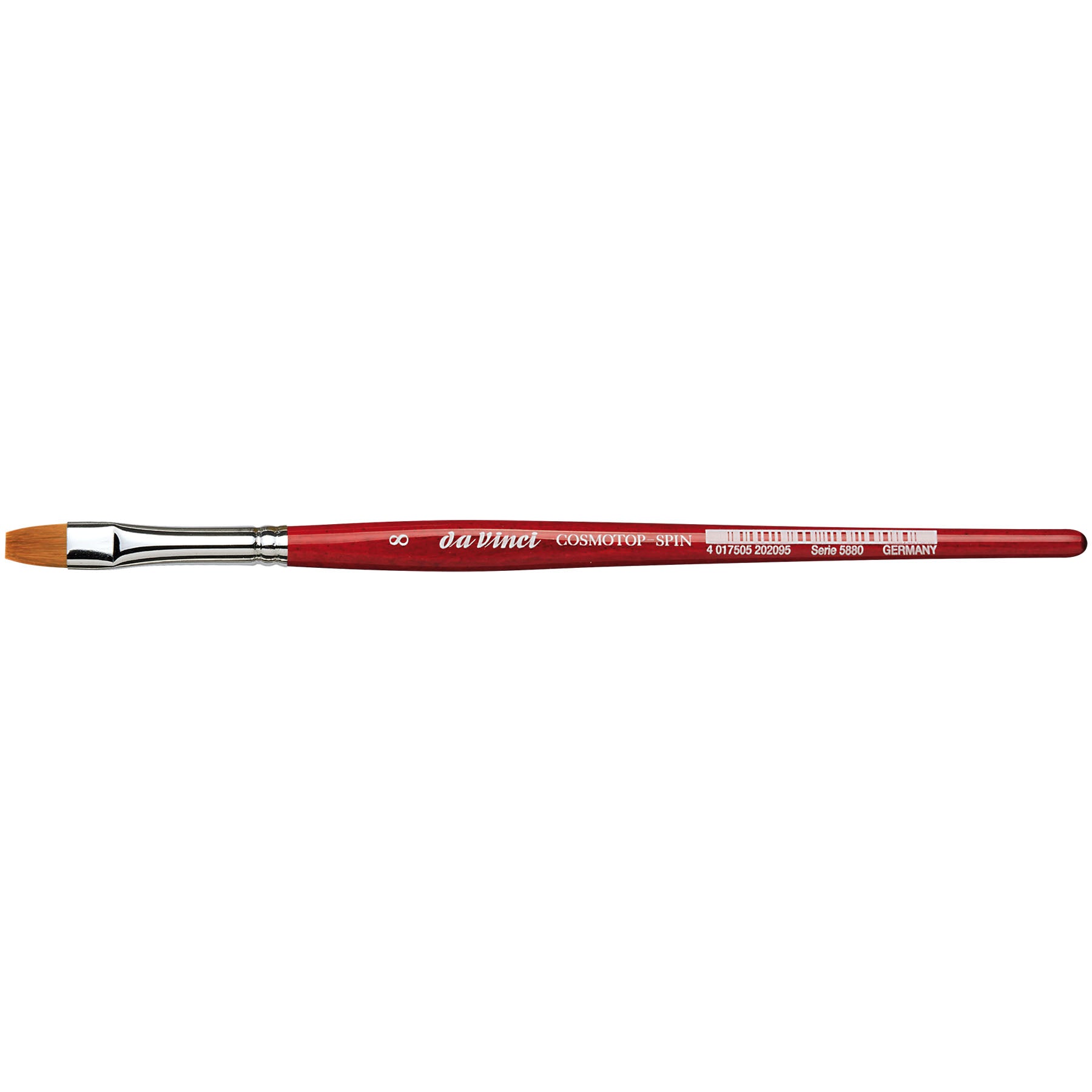 COSMOTOP-SPIN Silkpainting Brush, Synthetic, Watercolor, Flat, Size 8
