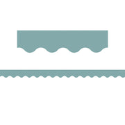 Calming Blue Scalloped Border Trim, 35 Feet