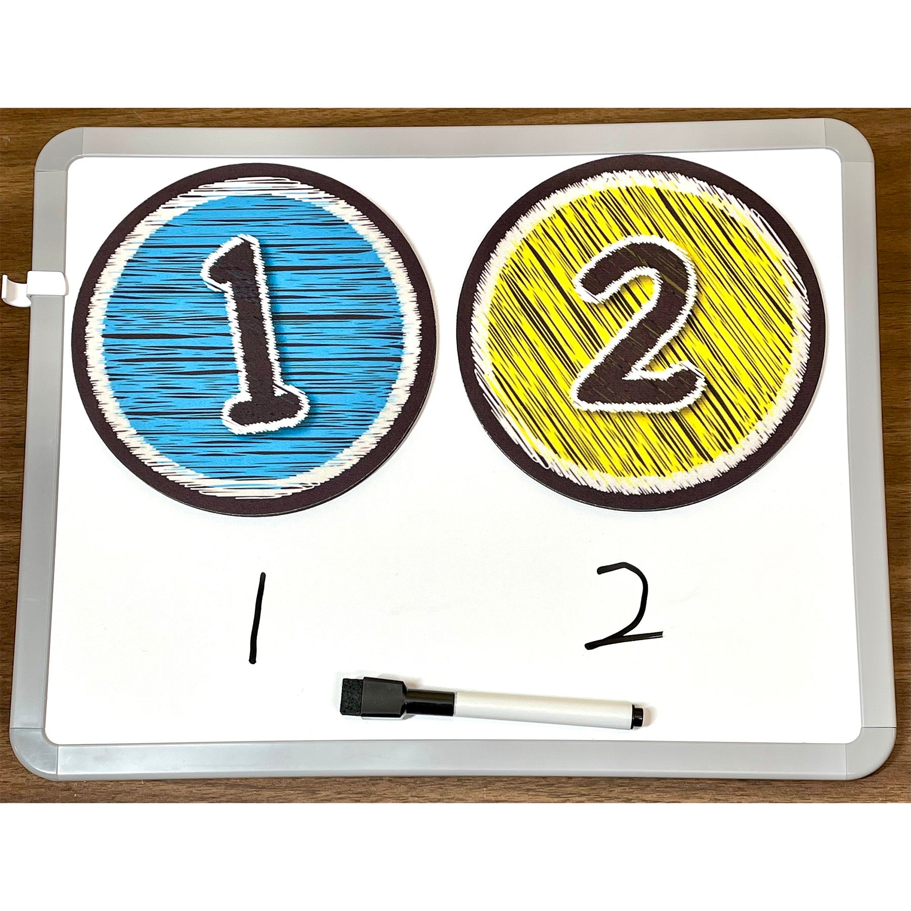 The Original Fun Mat™, Sensory Spots™, 6" Numbers 1-10, Chalk Look, 10 Pieces