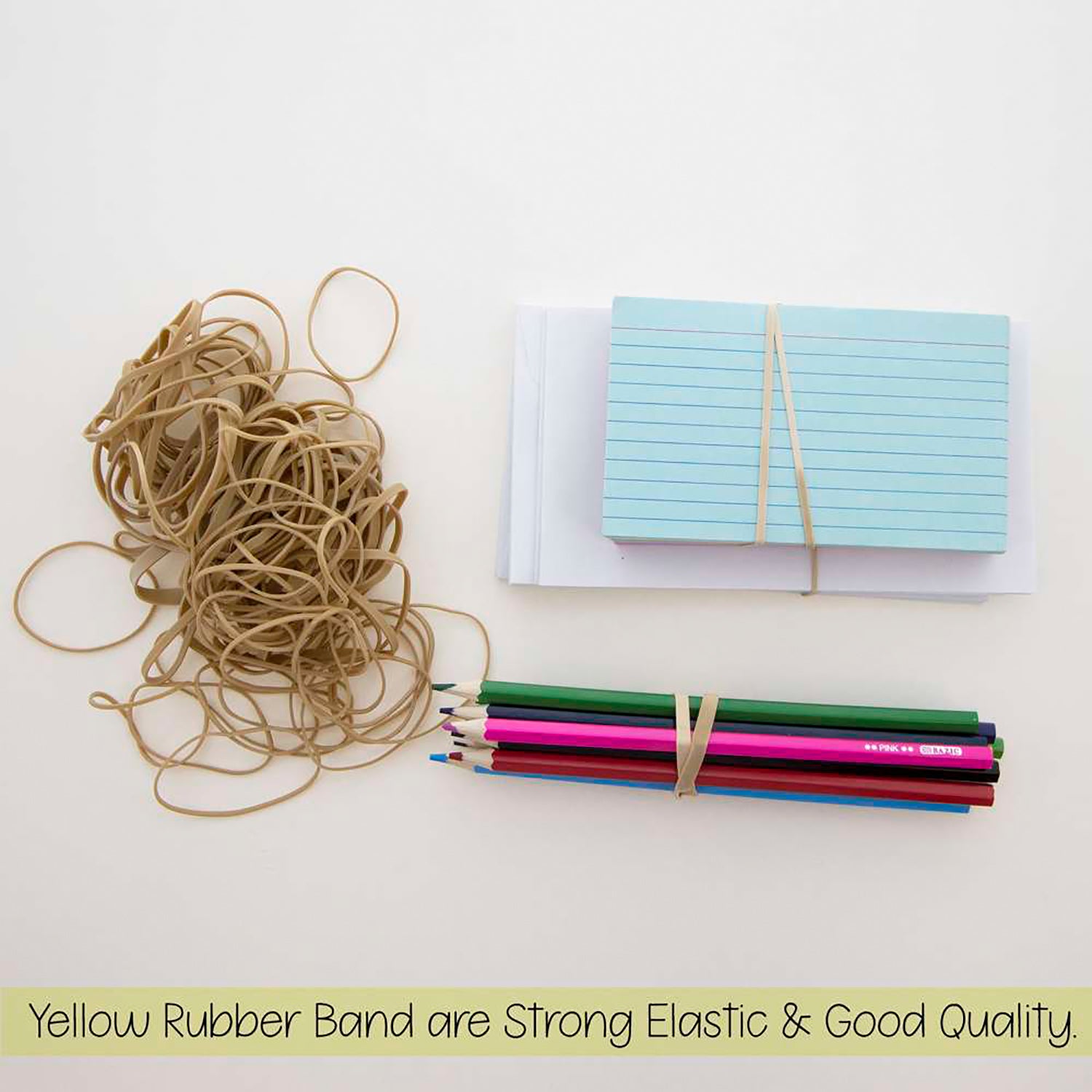 Rubber Bands, 2oz./56.70g, Assorted Sizes