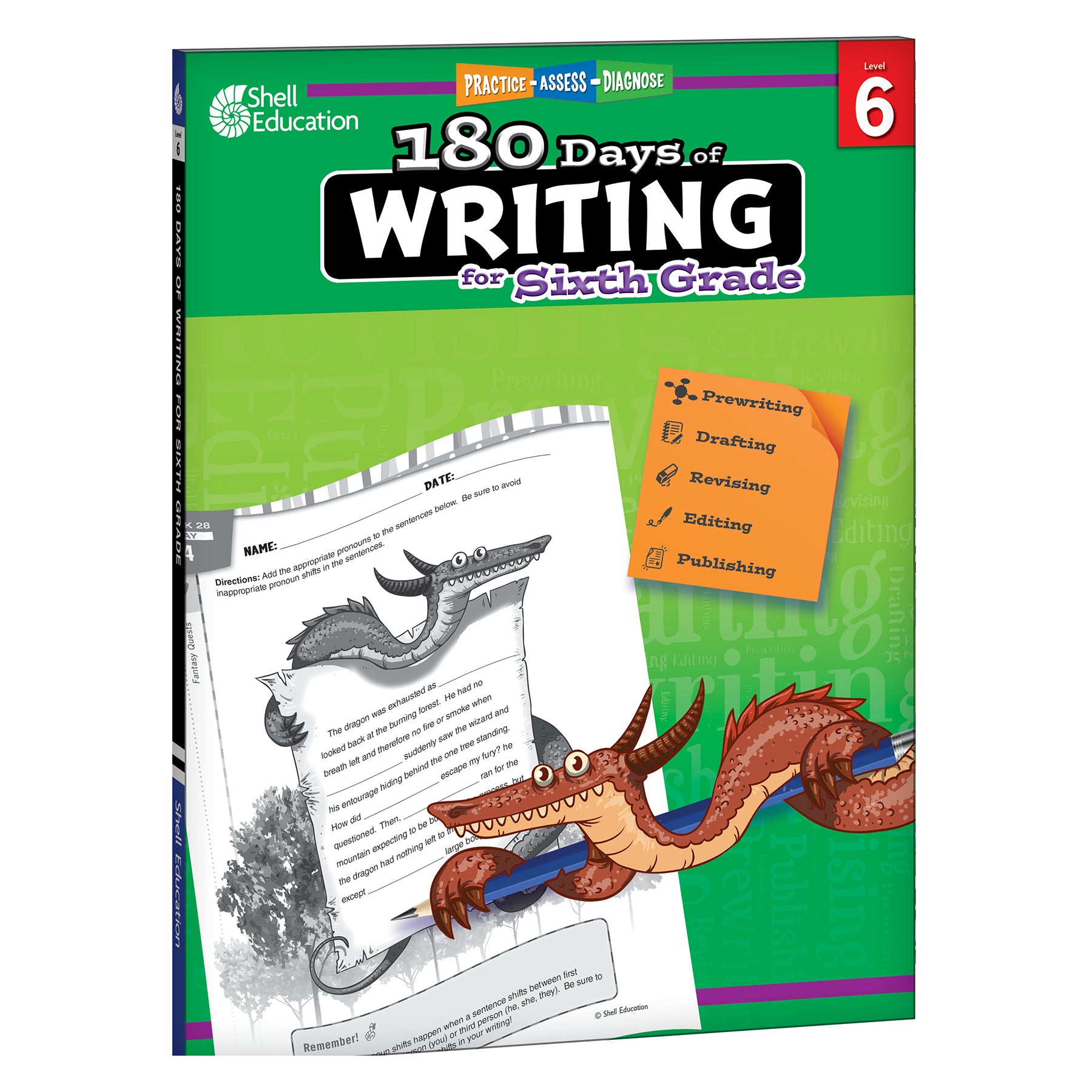 180 Days Writing, Spelling, & Cursive Grade 6: 3-Book Set