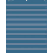Slate Blue 10 Pocket Chart, 34" x 44"