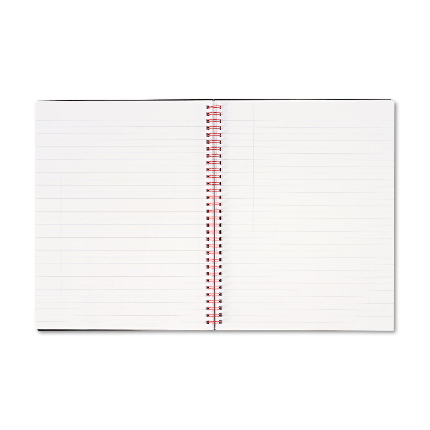 70 Sheets - Double Wire Spiral - Ruled Margin - 24 lb Basis Weight - Letter - 8 1/2" x 11" Sheet Size - White Paper - Red Binding - Black Polypropylene Cover - Wipe-clean Cover, Micro Perforated, Strap - 1 Each