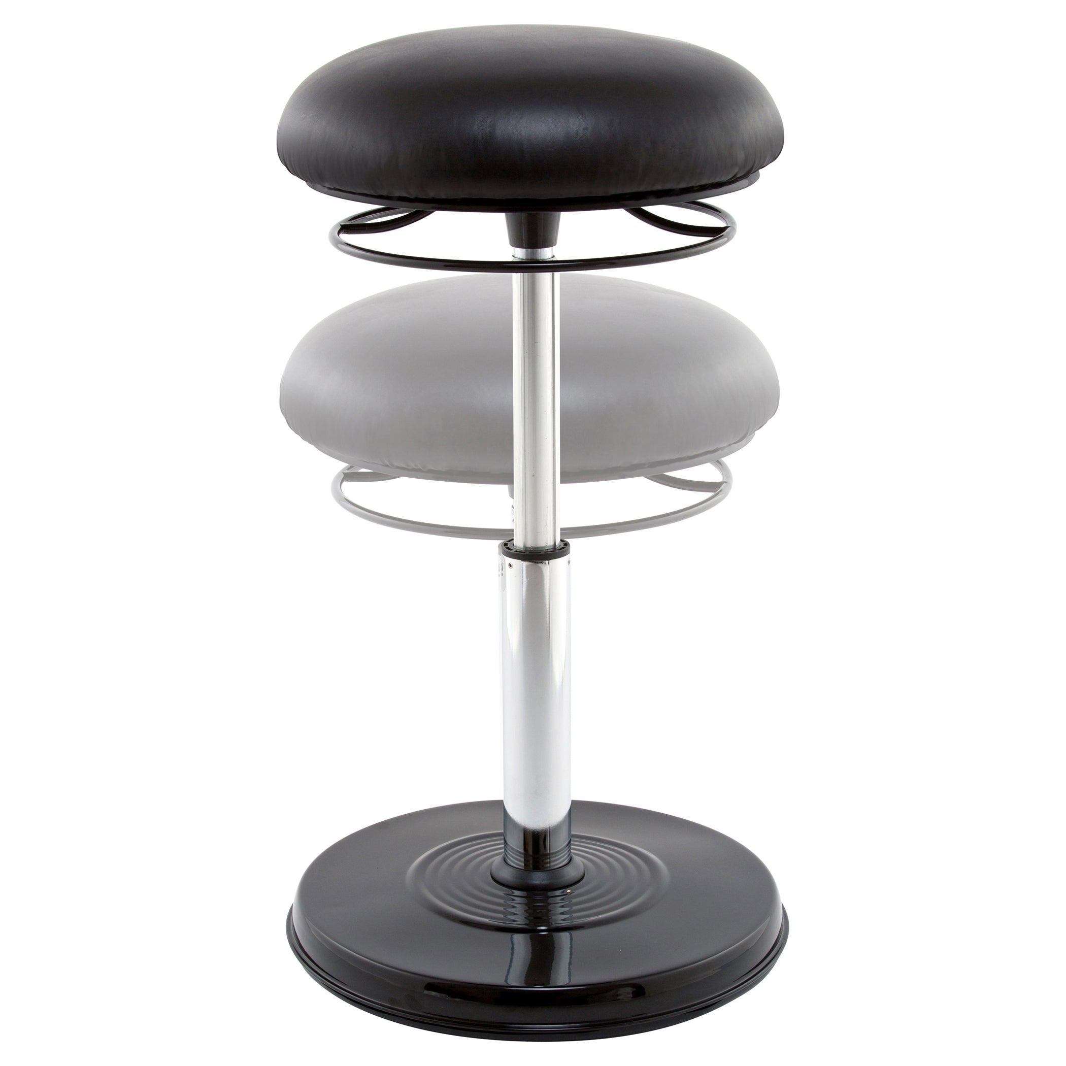 Kore Design™ Office PLUS Everyday Adjustable Chair 18.5-26.75in, Leather-Like Black