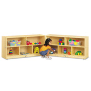 24.50" Height x 96" Width x 15" Depth - Foldable, Lockable, Laminated, Durable, Rounded Corner - Baltic - Hard Rubber - 1 Each