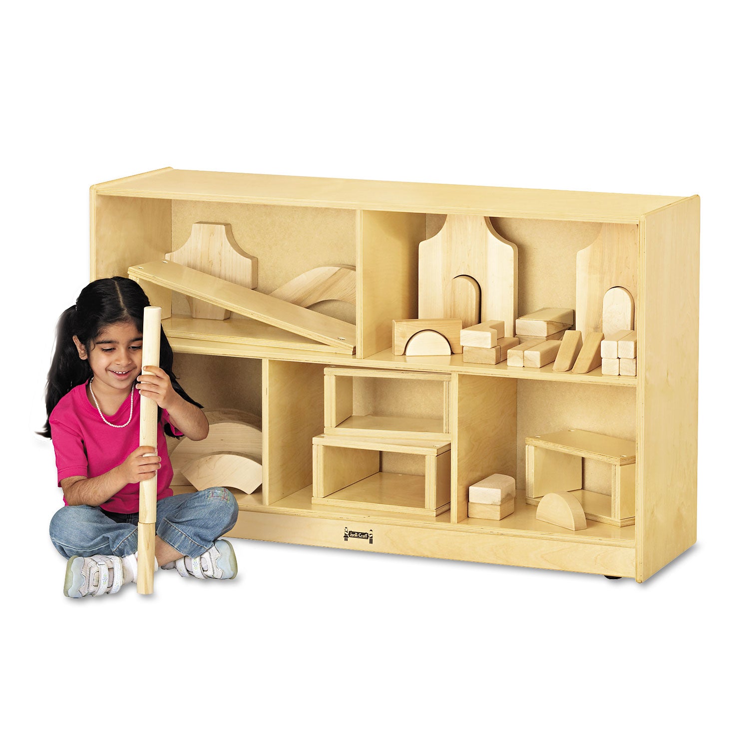 340 - 5 Compartment(s) - 29.50" Height x 48" Width x 15" Depth - Sturdy - Laminate - Wood Grain - Baltic Birch Plywood - 1 Each