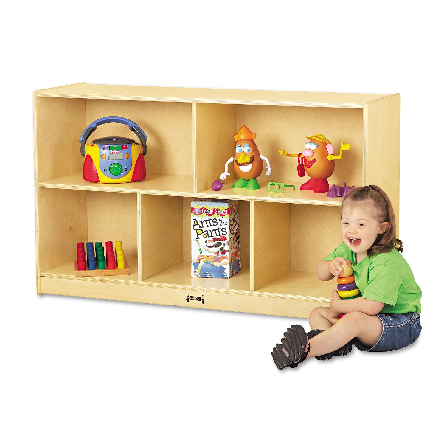340 - 5 Compartment(s) - 29.50" Height x 48" Width x 15" Depth - Sturdy - Laminate - Wood Grain - Baltic Birch Plywood - 1 Each