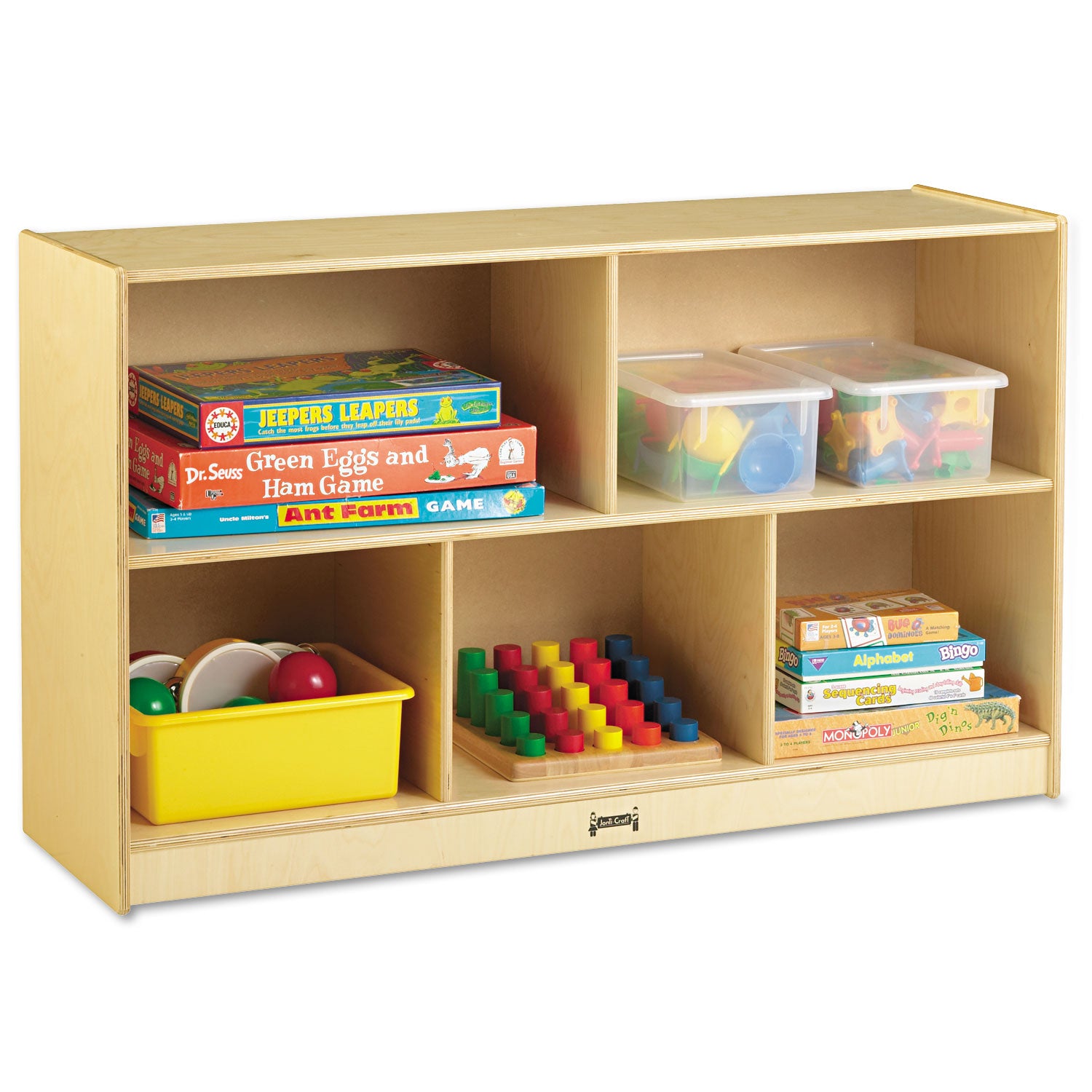 340 - 5 Compartment(s) - 29.50" Height x 48" Width x 15" Depth - Sturdy - Laminate - Wood Grain - Baltic Birch Plywood - 1 Each