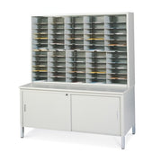 Mailflow Systems Sorter, Closed Back; 60 Sorting Pockets 15”D without Plexi Doors - 41"H X 60"W