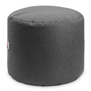 Jaxx Spring Indoor / Outdoor Bean Bag Pouf Ottoman, Charcoal Sunbrella