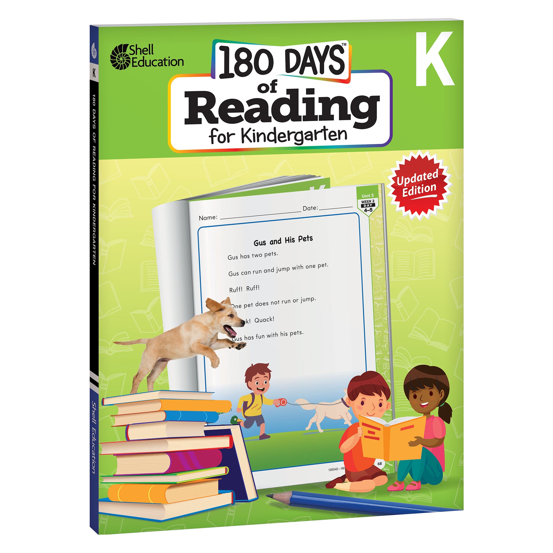 180 Days Reading, High-Frequency Words, & Printing Grade K: 3-Book Set