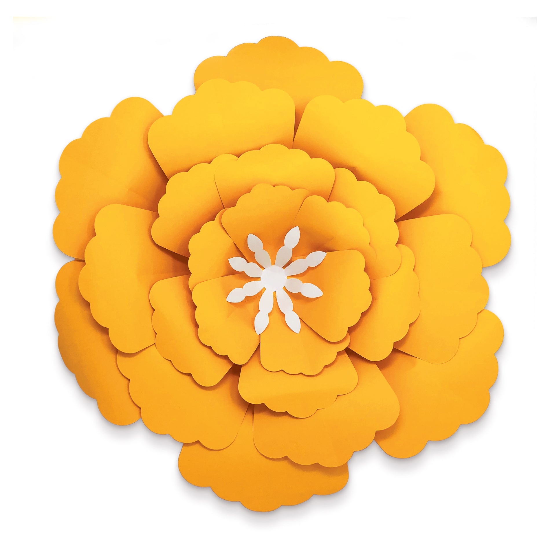 Creatively Inspired Orange, Yellow, Pink Flowers Dimensional Accent
