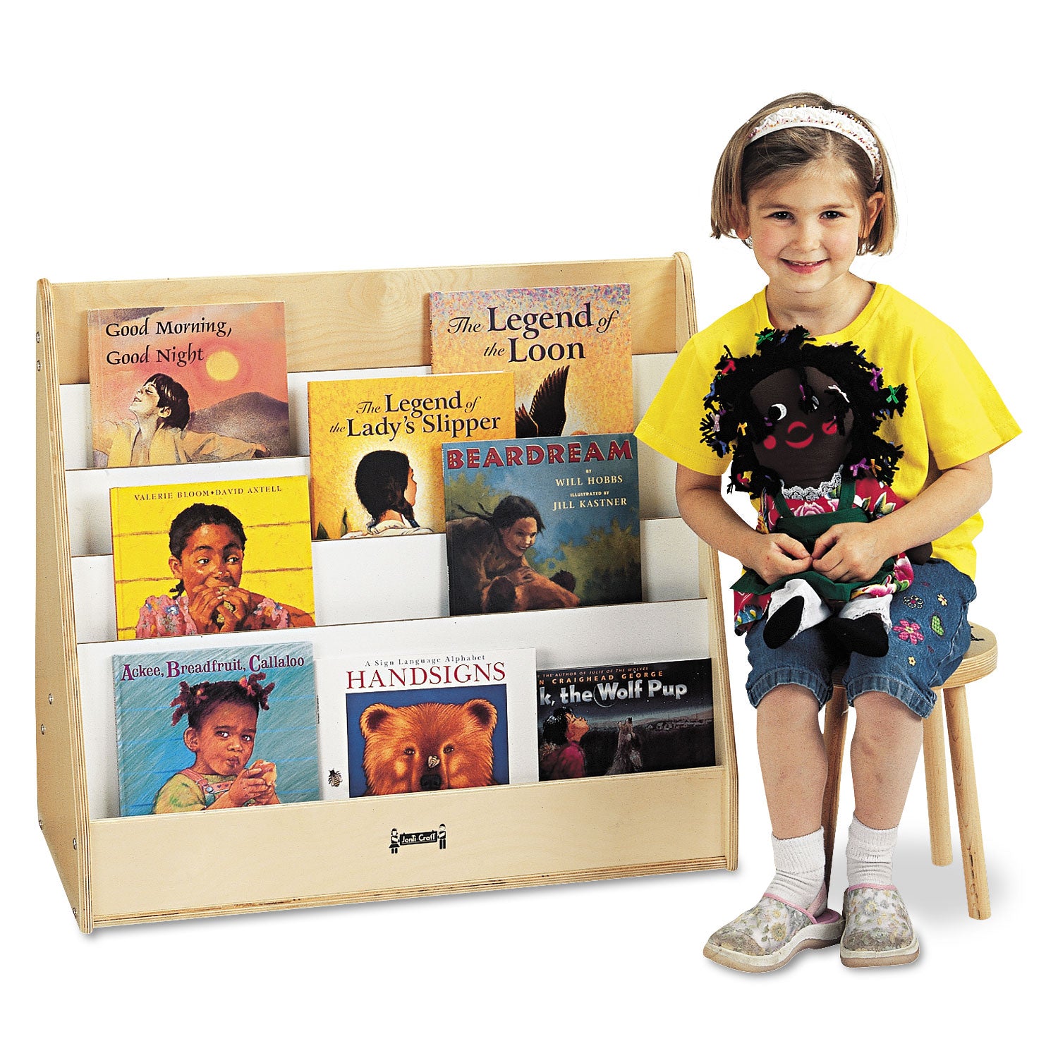 4 Shelf(ves) - 27.50" Height x 30" Width x 16.50" Depth - Rounded Edge, Kick Plate, Durable, Wipeable, Wear Resistant, Tear Resistant - Birch - 1 Each