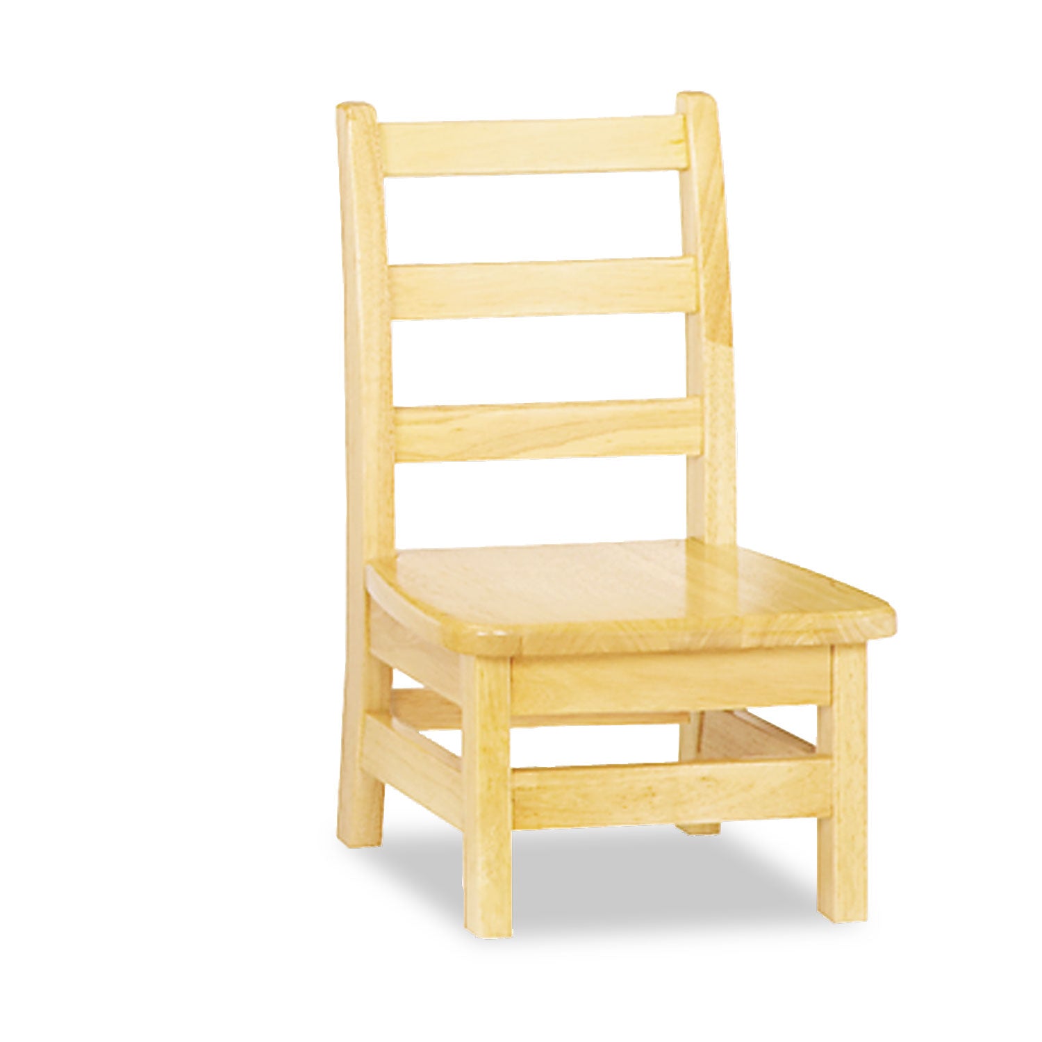 Jonti-Craft KYDZ Ladderback Chair, Maple, Solid Hardwood, 8" Seat Height, Beige, 2 per Carton