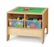 Jonti-Craft® KYDZ Building Table - Traditional Brick Compatible - with Clear Tubs