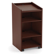OfficeSource Conference/Multi-Purpose Mobile Lectern - Mahogany