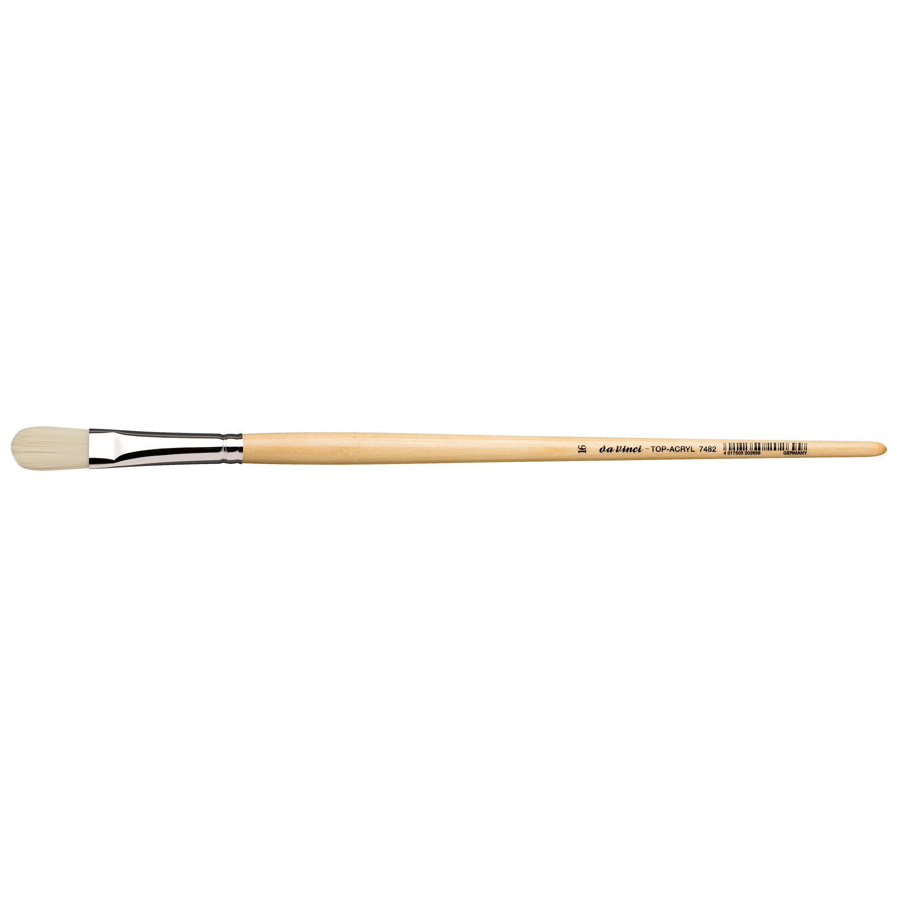 TOP-ACRYL White Brush, Synthetic, Acrylic & Oil, Filbert, Series 7482, Size 16