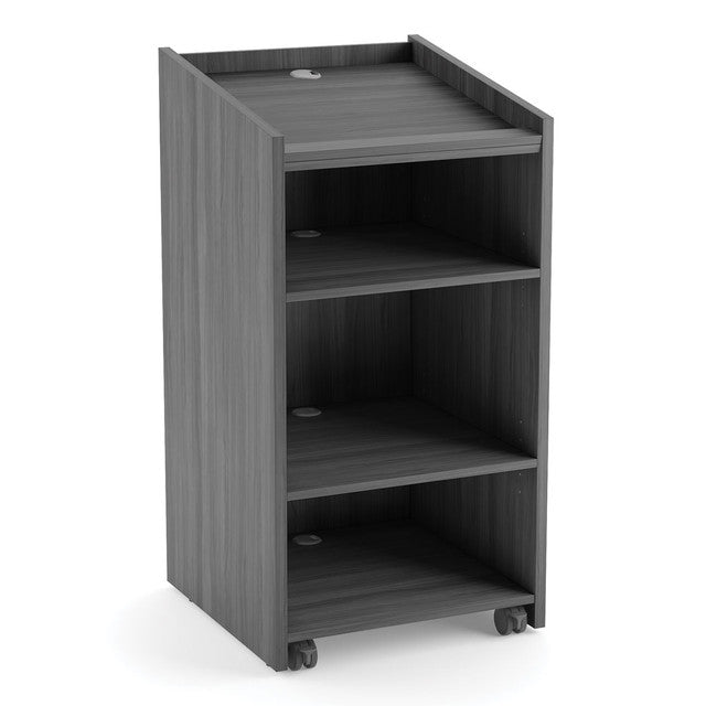 OfficeSource Conference/Multi-Purpose Mobile Lectern - Coastal Gray