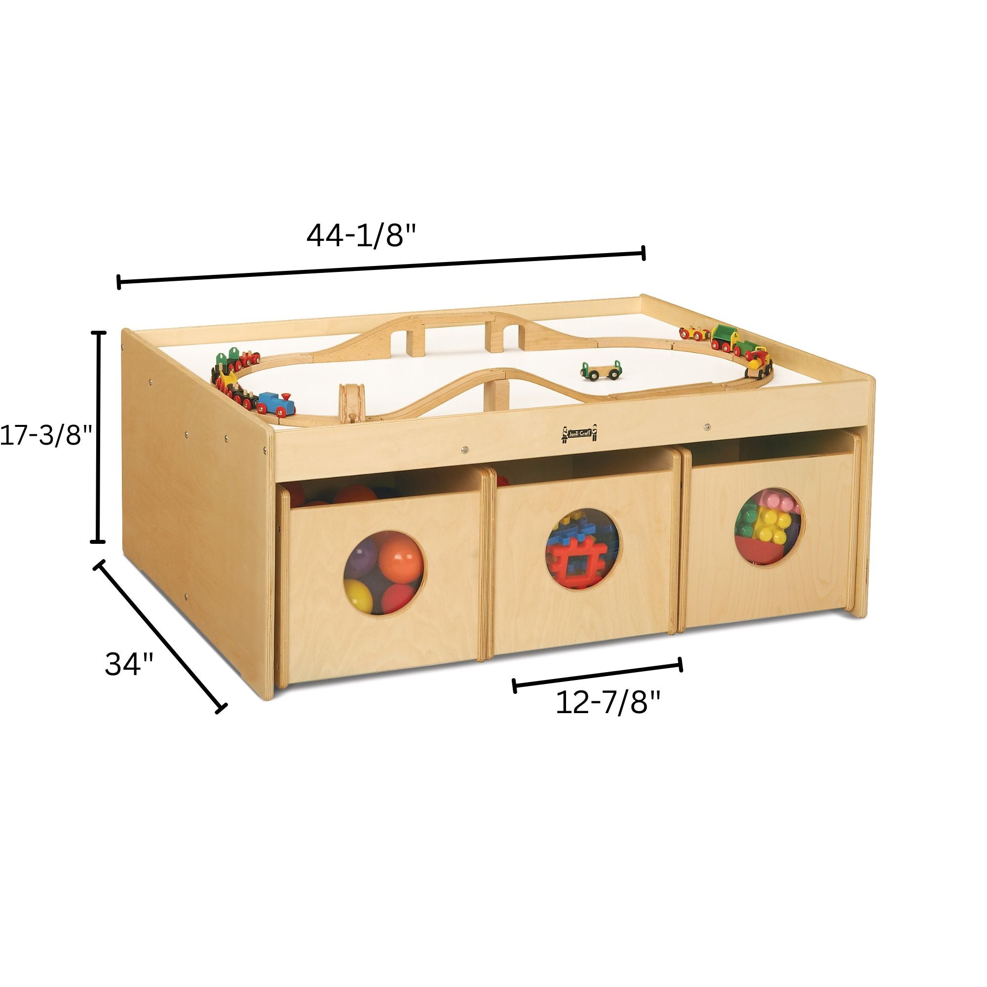 Jonti-Craft® Activity Table - with 6 See-n-Wheel Bins