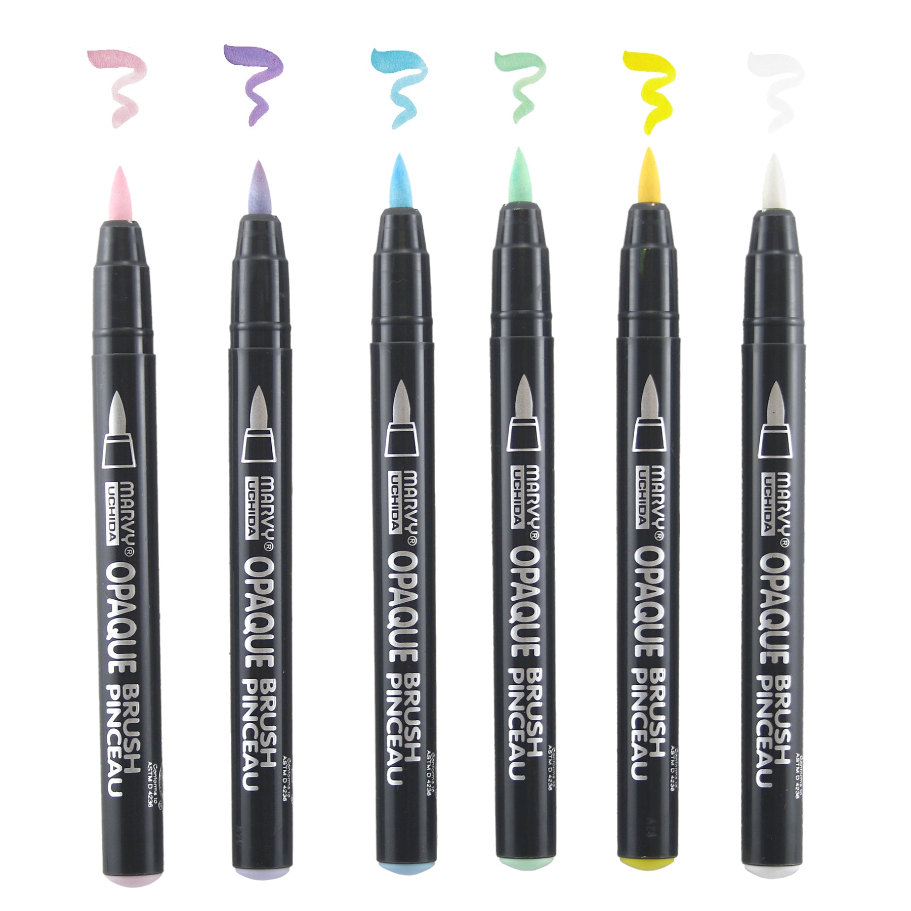 4700-6P OPAQUE BRUSH PASTEL 6PC SET