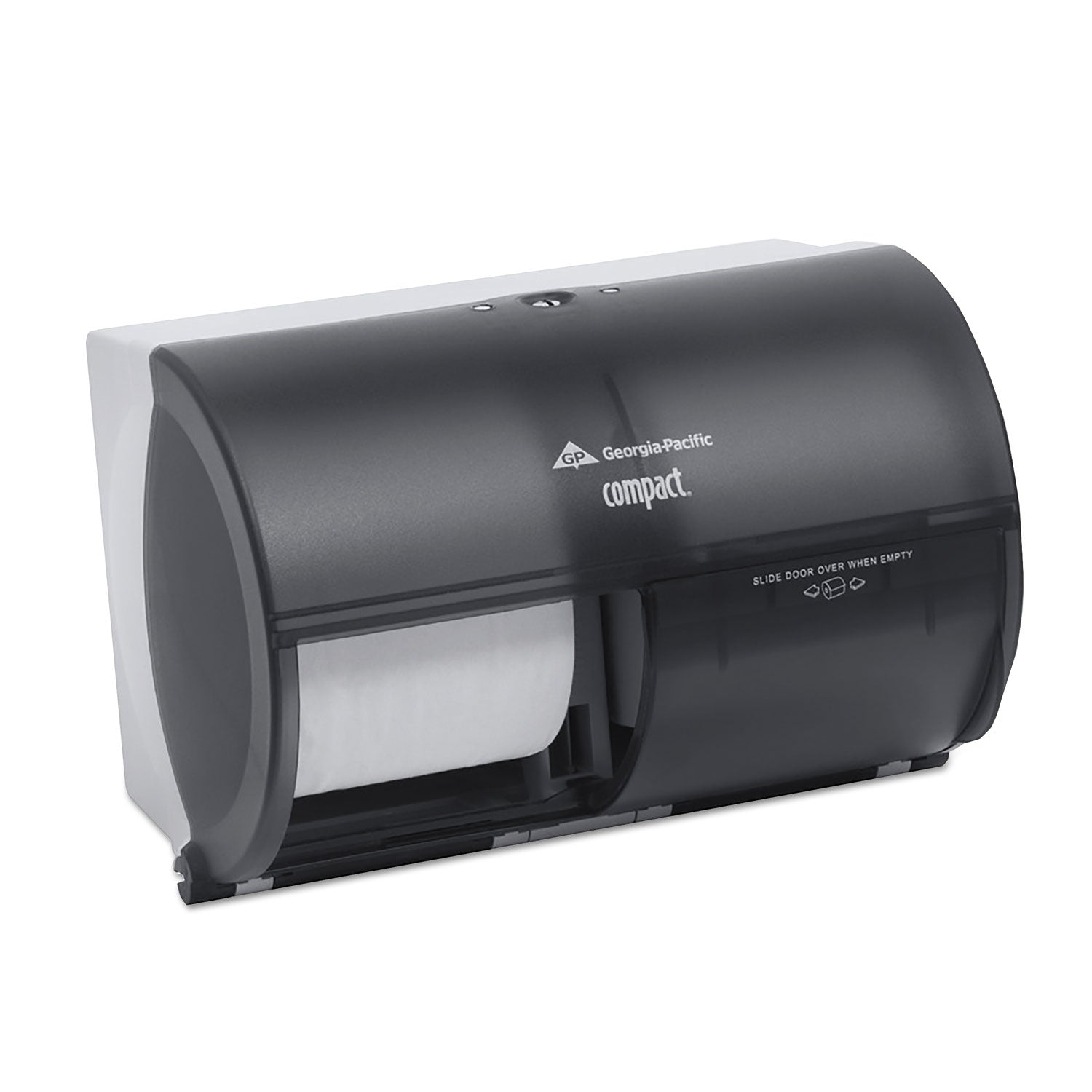 Compact Tissue Dispenser/Angel Soft ps Start Kit, 10.13 x 6.75 x 7.13, Translucent Smoke
