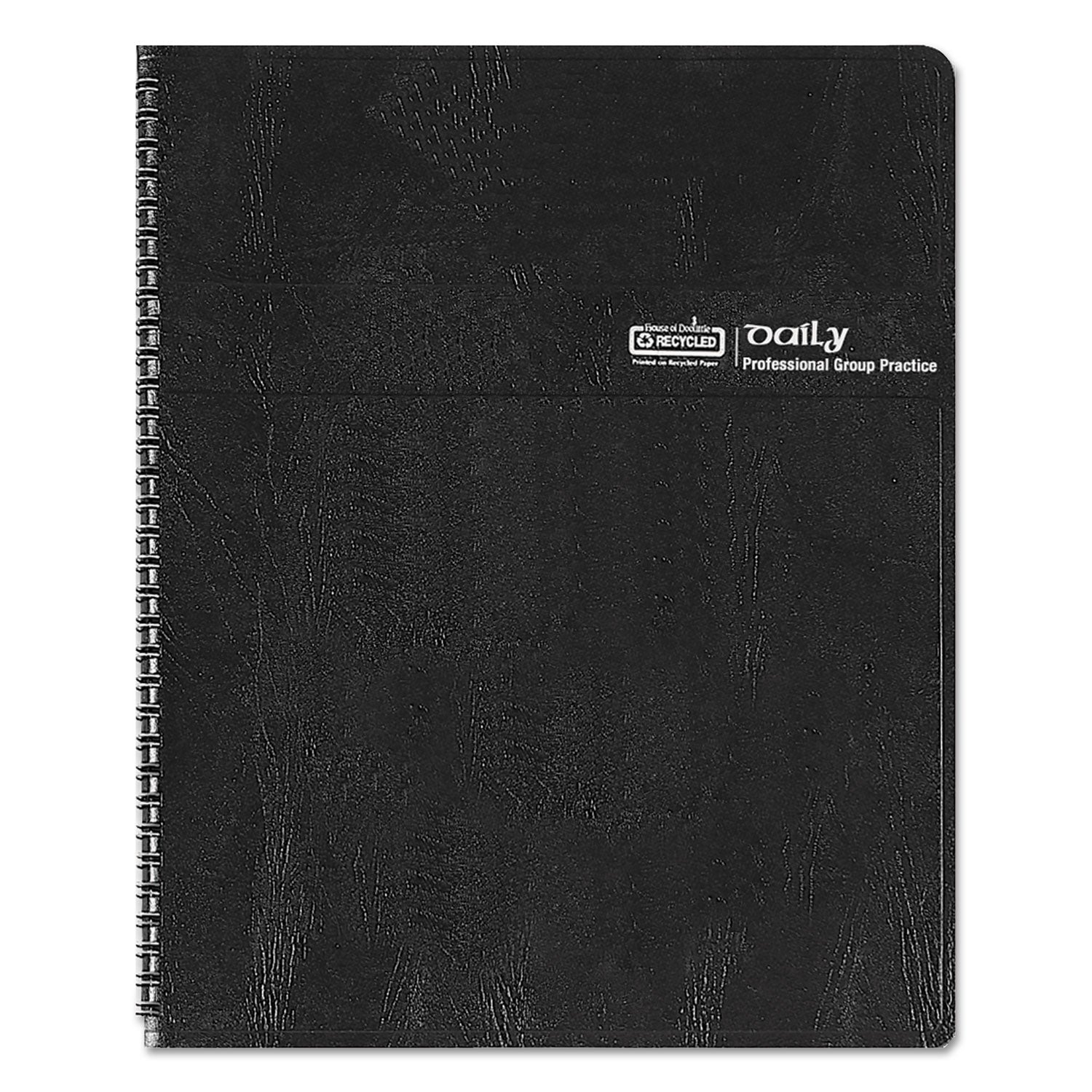 Julian Dates - Daily - 1 Year - January 2026 to December 2026 - 8:00 AM to 7:00 PM - Quarter-hourly - 1 Week Single Page Layout - 8" x 11" Sheet Size - Wire Bound - Leather, Paper - Black Cover - 1 Each