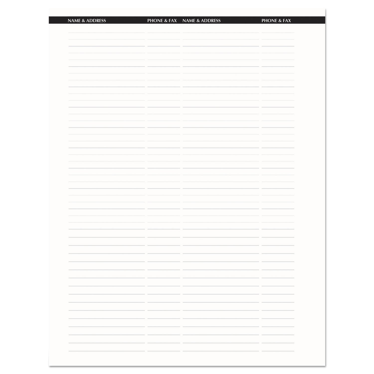 Julian Dates - Weekly - January 2026 to December 2026 - 7:00 AM to 8:45 PM - Quarter-hourly - 1 Week Double Page Layout - 8 1/2" x 11" Sheet Size - Simulated Leather - Black Cover - 1 Each