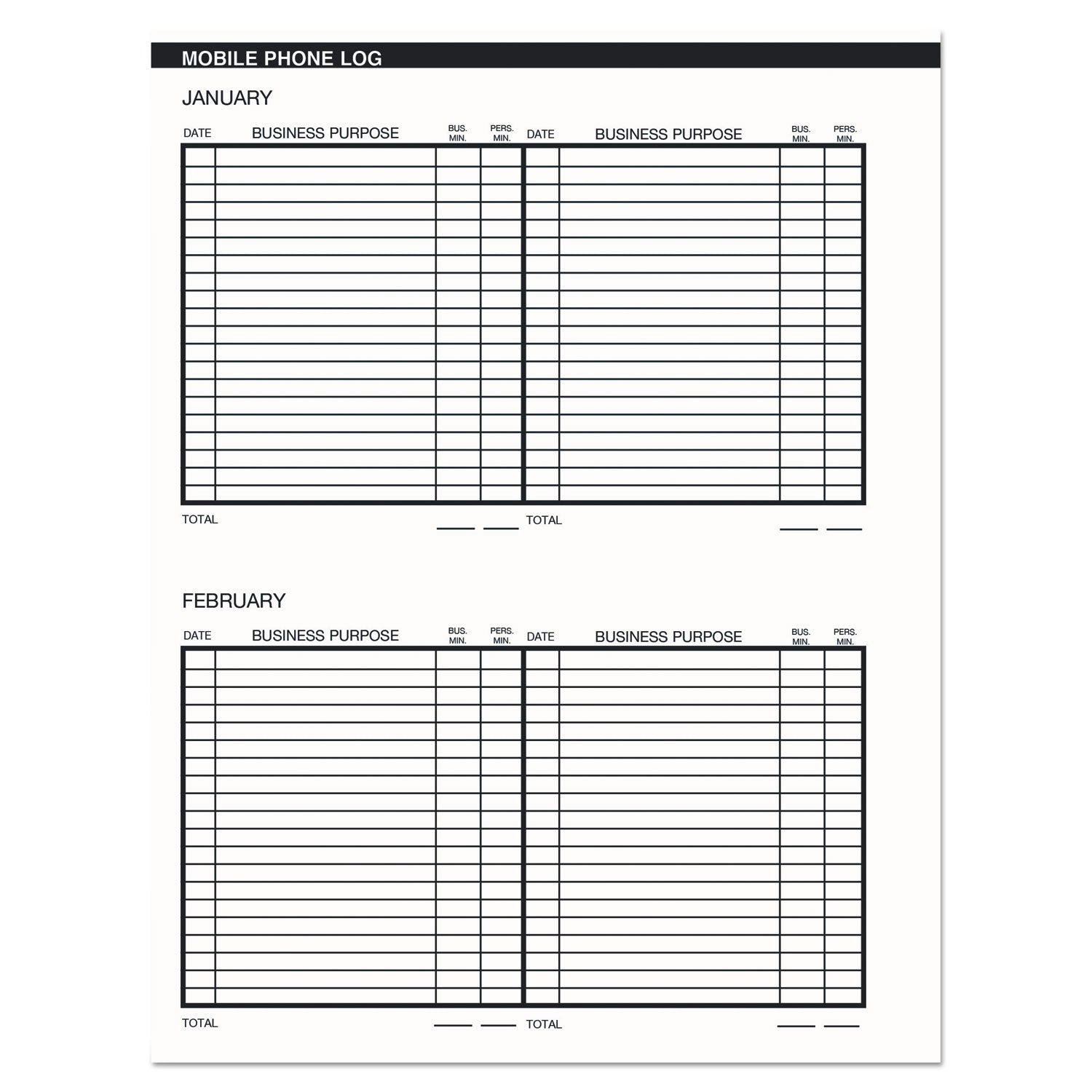House of Doolittle Expense Log/Memo Page Monthly Planner